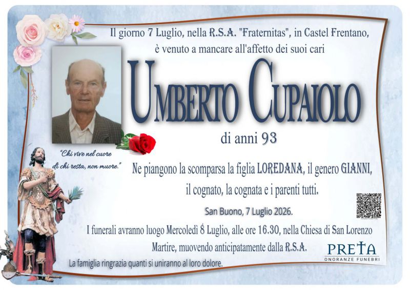 Umberto Cupaiolo 7/07/2026
