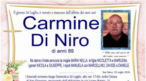 Carmine Di Niro 25/07/2026
