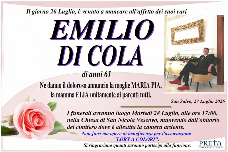 Emilio Di Cola 27/07/2026
