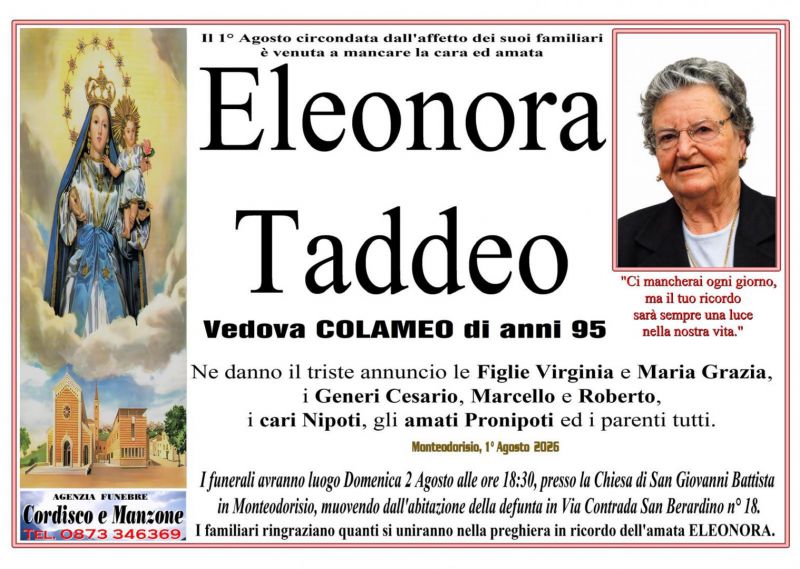 Eleonora Taddeo 2/08/2026