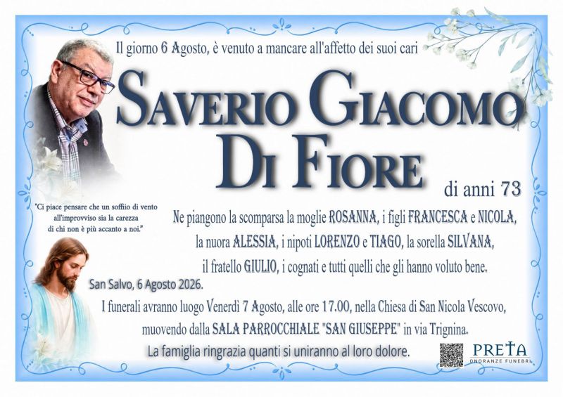 Saverio Giacomo Di Fiore 6/08/2026