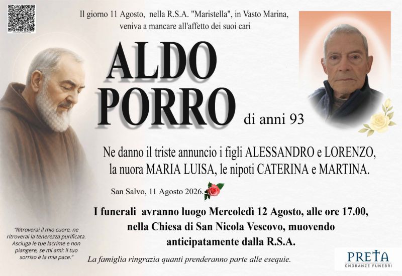 Aldo Porro 11/08/2026