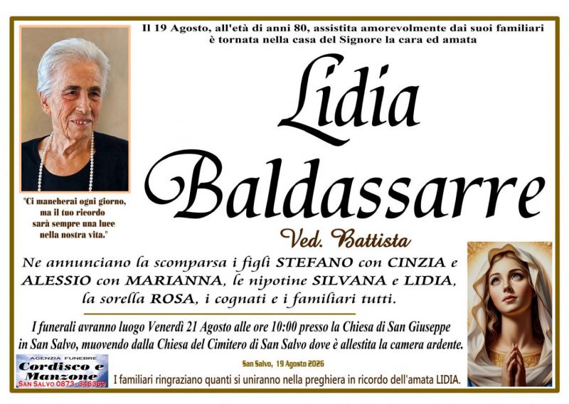 Lidia Baldassarre 19/08/2026