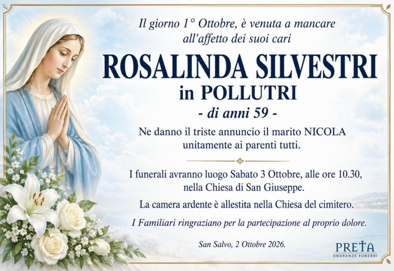 Rosalinda Silvestri 2/10/2026